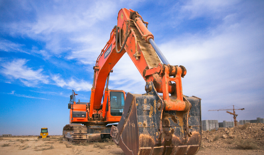 Tractor image accompanying construction blurb