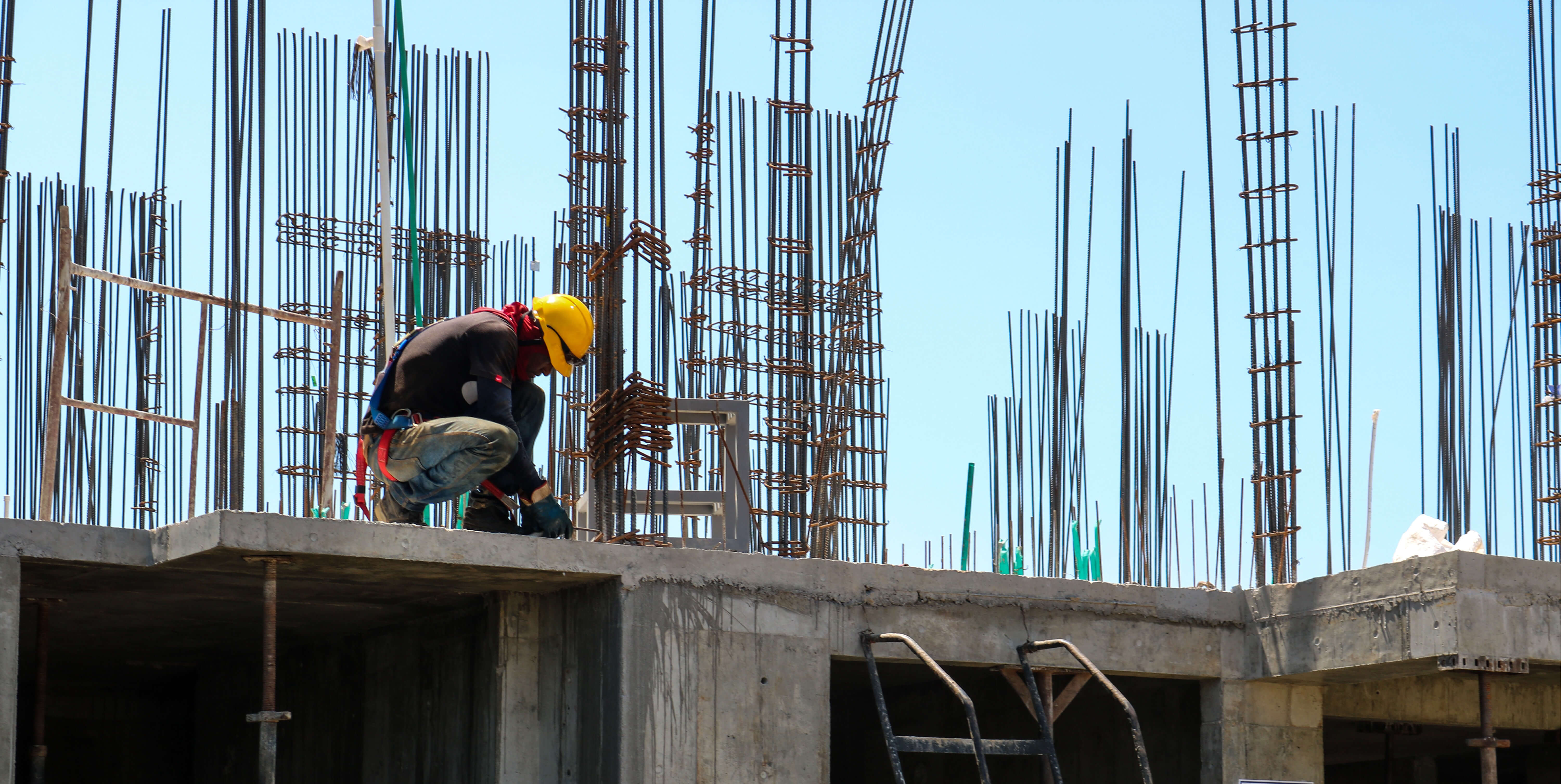 Man working on construction project